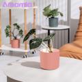 Heavy Duty Flower Pot Stylish Durable Flower Pot with Drainage Holes for Indoor Outdoor Gardening Perfect for Succulents Herbs Vegetables. 