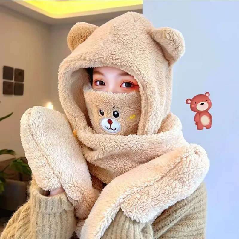 Girl Hoodie Snapback Hoodie With Ears Women Girls Cute Bear Ears - Main Image