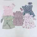 pack of 4 soft cotton froks with hair bands random(ap prints chose nhi kr skty) age new born to 3year. 