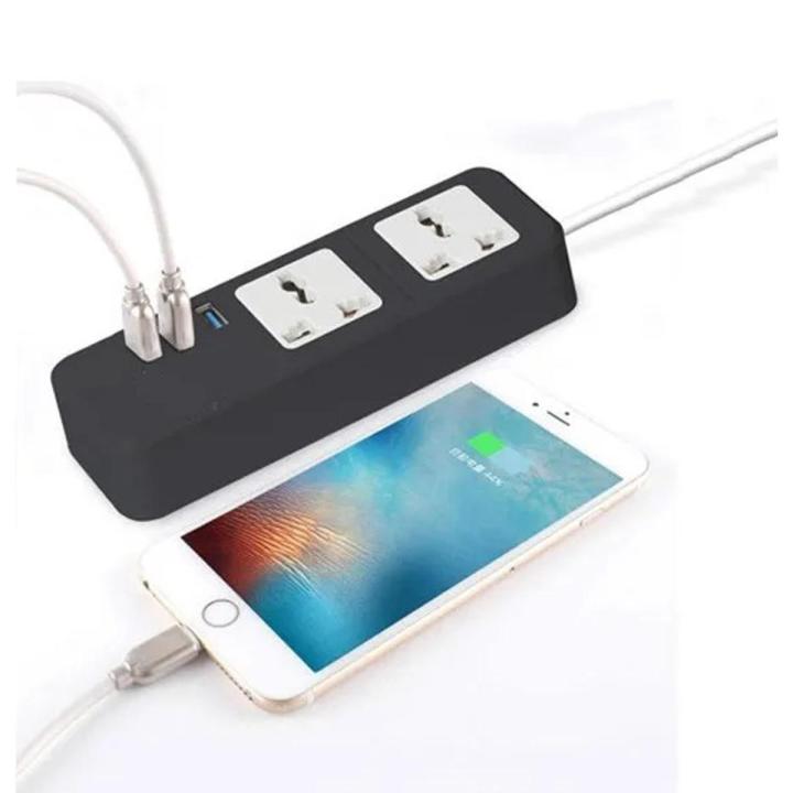 Techmanistan Random Color Multipurpose 2 Meter Cable 2-Sockets ...