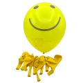 Emoji Latex Balloon - 12 Inch - Balloon Decoration Item - Yellow - Pack Of 10. 