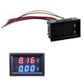 Mini DC 100V 10A OR 50A Digital Voltmeter Ammeter Blue Red LED Volt Amp Meter Gauge. 