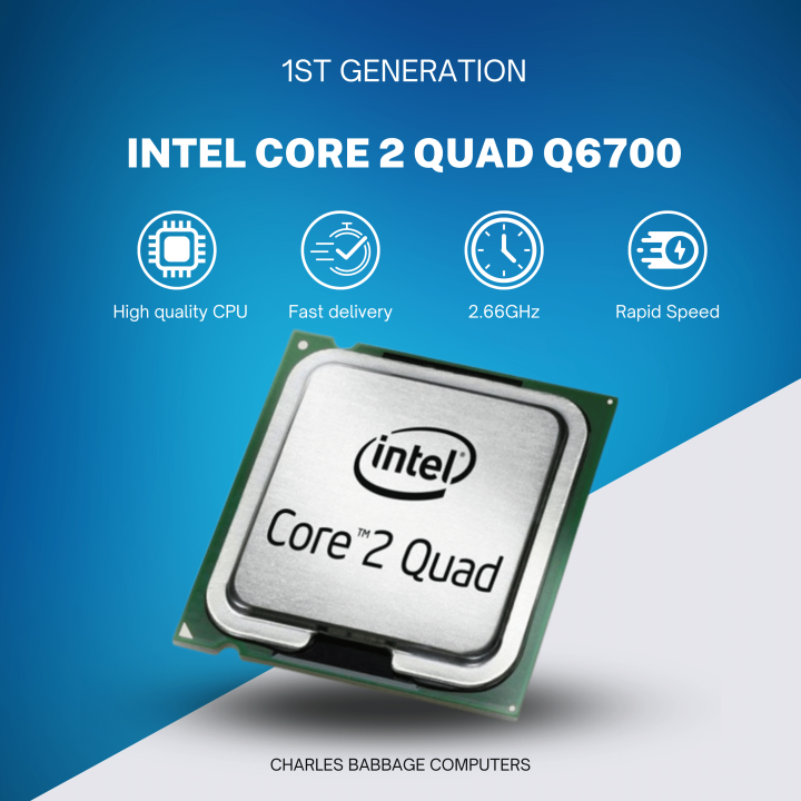 INTEL CORE 2 QUAD PROCESSOR HIGH SPEED PROCESSOR FOR PC AND COMPUTER 2.66GHz Speed Daraz.pk