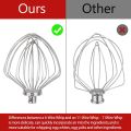 11-Wire Whip Attachment for KitchenAid Stand Mixer,Fit 7 Quart. 
