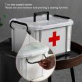 First Aid Medicine Storage Box With Handle Sorting Box. 