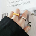 2024 New Arrival PVD 18k Gold Personalized Engraved Name Bar Signet Ring For Men Women Stackable Plain Slim Thin Pinky Band Ring. 