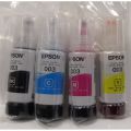Epson ink bottles 003 pack of 4 Colors 100% Original. 