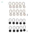 10 Pack Metal Collar Button Extender for Shirt Dress Tuxedo Coat Pants Black. 