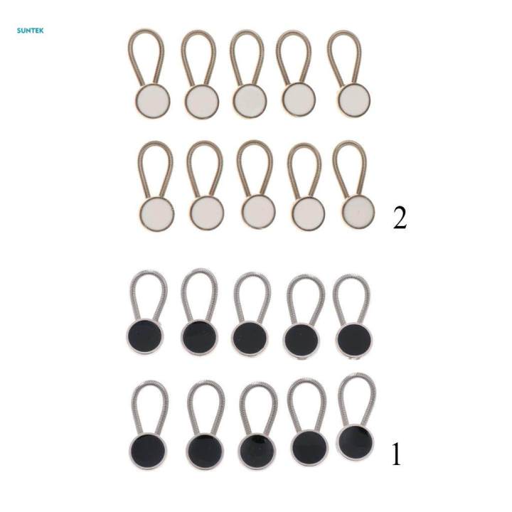 10%20Pack%20Metal%20Collar%20Button%20Extender%20for%20Shirt%20Dress%20Tuxedo%20Coat%20Pants%20Black%20-%20Image%203