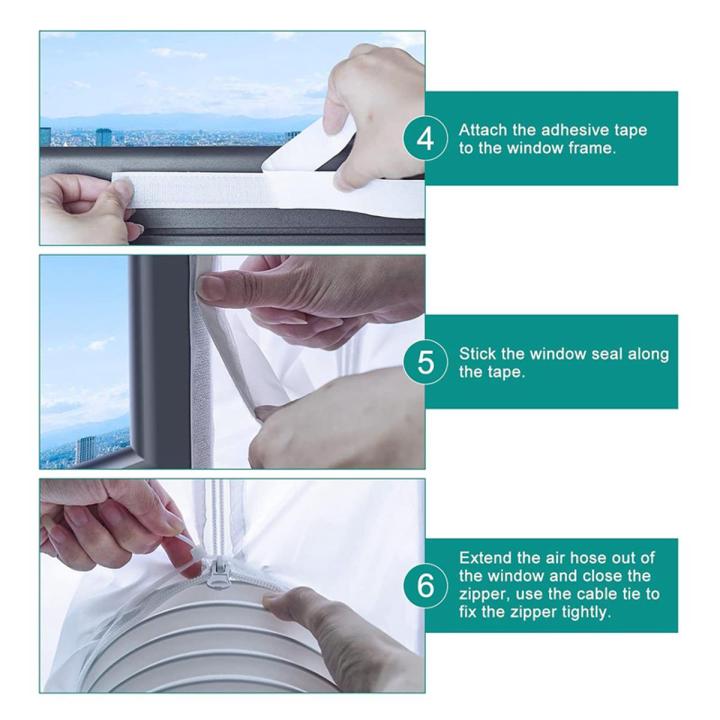 XHHDQES Portable Air Conditioner Parts-Air Conditioner Window Kit-Portable Ac Window Kit-Sliding Door Window Vent Kit