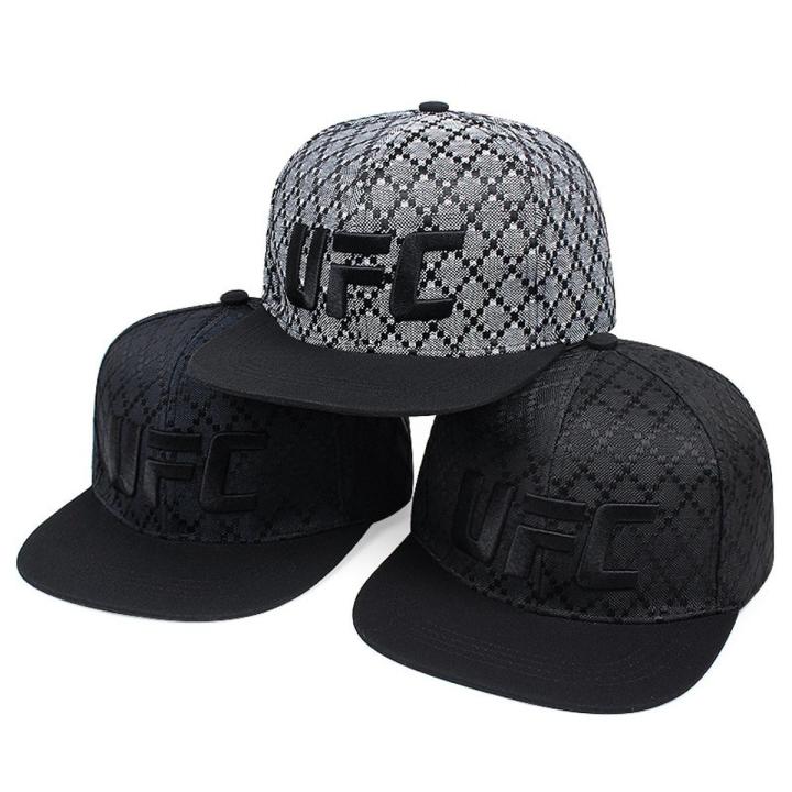 Fashion UFC Embroidery Hip Hop hip hop hats baseball cap For Men Summer New Street Trend Plaid Snapback Caps Adult Casual Sunhat