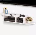2 Tier Modern Wall Mount Floating Shelf TV Console 40x10x10 inch for Cable Boxes/Routers/Remotes/DVD Players/Game Consoles. 
