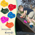 Rock Climbing Holds Set Wall Climbing Stone Rock Mount Hold Grips for Kids – 10 Pcs Set. 
