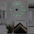 New Acrylic light, Night Clock/ DIY 3D Clocks Night Luminous Large Wall Clock | Glow at Dark Living Room Antique Style Creative Wall Clocks - Glow in the Night Wooden Wall Clock by alhafizwalls. 