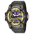 【IKE】SMAEL Sport Watches Waterproof Digital LED Display Analog Alarm Clock 8086 Young Fashion Quartz Wristwatches. 