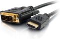DVI to HDMI Cable, DVI-D Male to HDMI Male, Black HDMI Adapter Cable, 2 Meter (6.56 Feet) Bi-Directional Adapter Cable. 