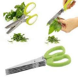 Vegetable & Fruit Cutter & Slicer Scissor With 5 Layer- Save Time And Energy - Salad Maker -Kitchen Utensils
