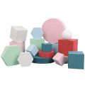 [COD] Tabletop Photography Props Hard Foam Material White Blue Pink Red Geometric Cube for Life Shoot Background Fotografia Decorate. 