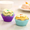 Pack of 6 Silicon Cup Cake Molds / Silicone Cupcake Moulds Reusable Nonstick Heat Resistant Baking Cups 6 pcs. 