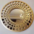 Wall Mirrors Pack of 3 Premium Quality Gold Round Mirror for wall Home Decor and living bedroom. 