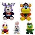 FNAF Five Nights At Freddy's Plush Toy Foxy Chica Bonnie Golden Freddy Bear Bunny Stuffed Toy. 