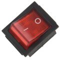 Spreeshop 2X Red Light 4 Pin DPST ON/OFF Snap in Rocker Switch 15A/250V 20A/125V AC 28x22mm. 