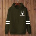 MARKHOR Hoodie Black Cotton Printed Hoody ISI Logo Hooded Upper Pocket Design Mens Pullover. 