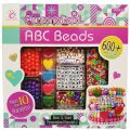 ABC BEADS SET FOR KIDS MAKES OVER 10 BRACELETES 600 PLUS BEADS FO LITTLE GIRLS PLAY AND LEARN. 