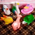 Soft Rubber Baby Bath Toy Set(Pack of 06)With Whistle For Kids. 