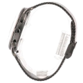 Emporio Armani Silver Mesh Strap Brown Dial Men's Watch-AR11141. 