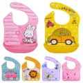 Baby Feeding Bib Waterproof Baby Bib With Catcher Plastic Bibs Eating Meal Pocket Detachable. 