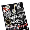 25pcs ARCTIC MONKEYS sticker pack boy band music artist spotify alex turner indie rock music ideal for journal guitar cool stickers. 