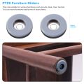 48Pcs Furniture Gliders PTFE Easy Moving Sliders with Screw Floor Protector for Tiled Hardwood Floors(25Mm Round). 