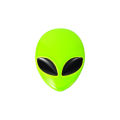 3D Alien Face Emblem Metal Styling Car Sticker Design Metal Stickers Versatile Decoration for Cars, Motorcycles Decals. 