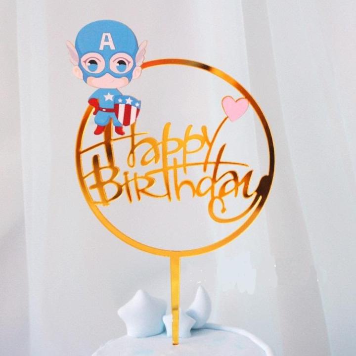 Captain%20America%20Happy%20Birthday%20Acrylic%20Cake%20Topper%20-%20Image%202