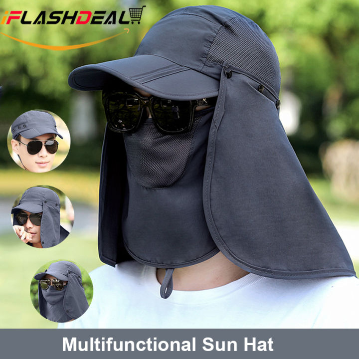 thumbnail image 2 of UPF50+ Sun Hat With Neck Flap - Quick-Dry Breathable Fishing Hat For Outdoor Activities 2 of 11