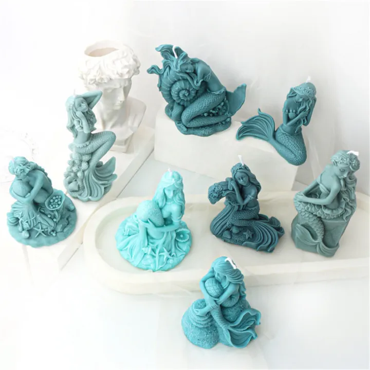 Plaster%20Flip%20Sugar%20Mold%20Resin%20Statue%20Home%20Crafts%20Chocolate%20Ice%20Mould%20Mermaid%20Silicone%20Candle%20Molds%20Soap%20Resin%20Plaster%20Making%20Set%20Silicone%20Mold%20-%20Image%202