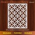 Moroccan Fabric Reusable Stencil For wall Painting Art DIY Home Decor, Album Crafts and Canvas. 