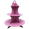PINK POLKA DOT THEME CUPCAKE STAND 3 TIERS CUPCAKE STAND. 