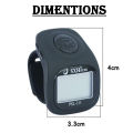 Islamic Finger Tasbeeh Counter – Muslim zikr ring - Digital Tasbih LCD Hand Tally Counter – Handheld Ring Number Counters Bead Clicker - Islamic remembering tool - Portable Nerve Relief Pray Count Multi-Function for Prayer. 