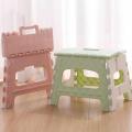 Lightweight Folding Step Stool Plastic Durable Easy Foldable Plastic Chair (Random Colour) -Small Size(19cm x 19cm x 25cm ). 