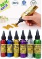 6 bottles 3D Glitter Glue 70grams in each Handcraft glitter powder Kids paint glitter glue. 