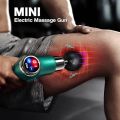 Histro Massage  Electric Massager Mini Fascial Gun Body Muscle Massager for Back Pain Portable Handheld Electric Back Massager for Pain Relief Deep Muscle Relaxation 32 Speed Level, LED Touch Screen with 4 Heads. 