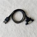 【3C VictoryEagle Store】Panel Mount ESATA E SATA Male Female M/F High Speed Data Sync Extension PC Cable Line Shielding Design. 