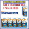 Goldfish Flupa 06 Pencil Colour Half Size Pencil Cardboard Packet - Gift For Kids - Kids Play Colour. 