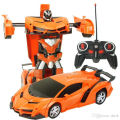 Rc Transformer Lamborghini Car Toy Remote Control Rechargeable 2 IN 1 Robot Car. 