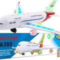 Plane Toy Battery Operated Aeroplane Airbus Toys For Kids And Boys (light And Sound). 