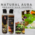 Natural Aura Charcoal Activated Organic Shampoo – Deep Cleansing, Anti-Dandruff & Oil Control – For Men & Women – 200ml. 