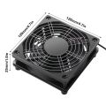 Router Fan DIY PC Cooler TV Box Wireless Cooling Silent Quiet DC 5V USB Power 120Mm Fan 120X25mm 12CM W/Screws Protective Net. 