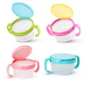 Kids Snack Cup Baby Anti-spill Bowl Spill-proof Baby Double-handle Snack Container Biscuits Bowl Toddler Feeding Bowl. 